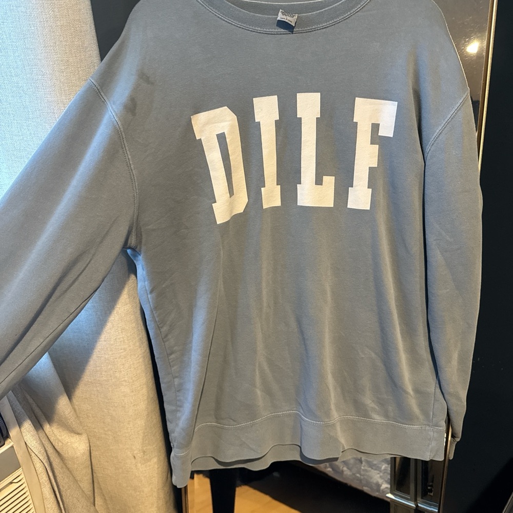 Blue Graphic Sweatshirt